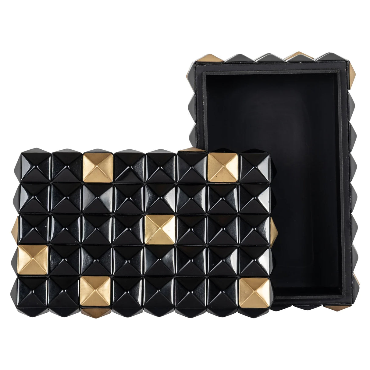 Opbergdoos Velicia black/gold