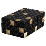 Opbergdoos Velicia black/gold