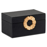 Opbergdoos Amal black/gold small