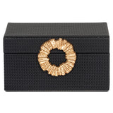 Opbergdoos Amal black/gold small