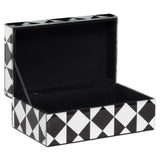 Opbergdoos Silas black/white small van Richmond Interiors – Luxe comfort op maat van PureWonen. Vraag naar de beste prijs.