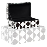 Opbergdoos Silas black/white small van Richmond Interiors – Luxe comfort op maat van PureWonen. Vraag naar de beste prijs.