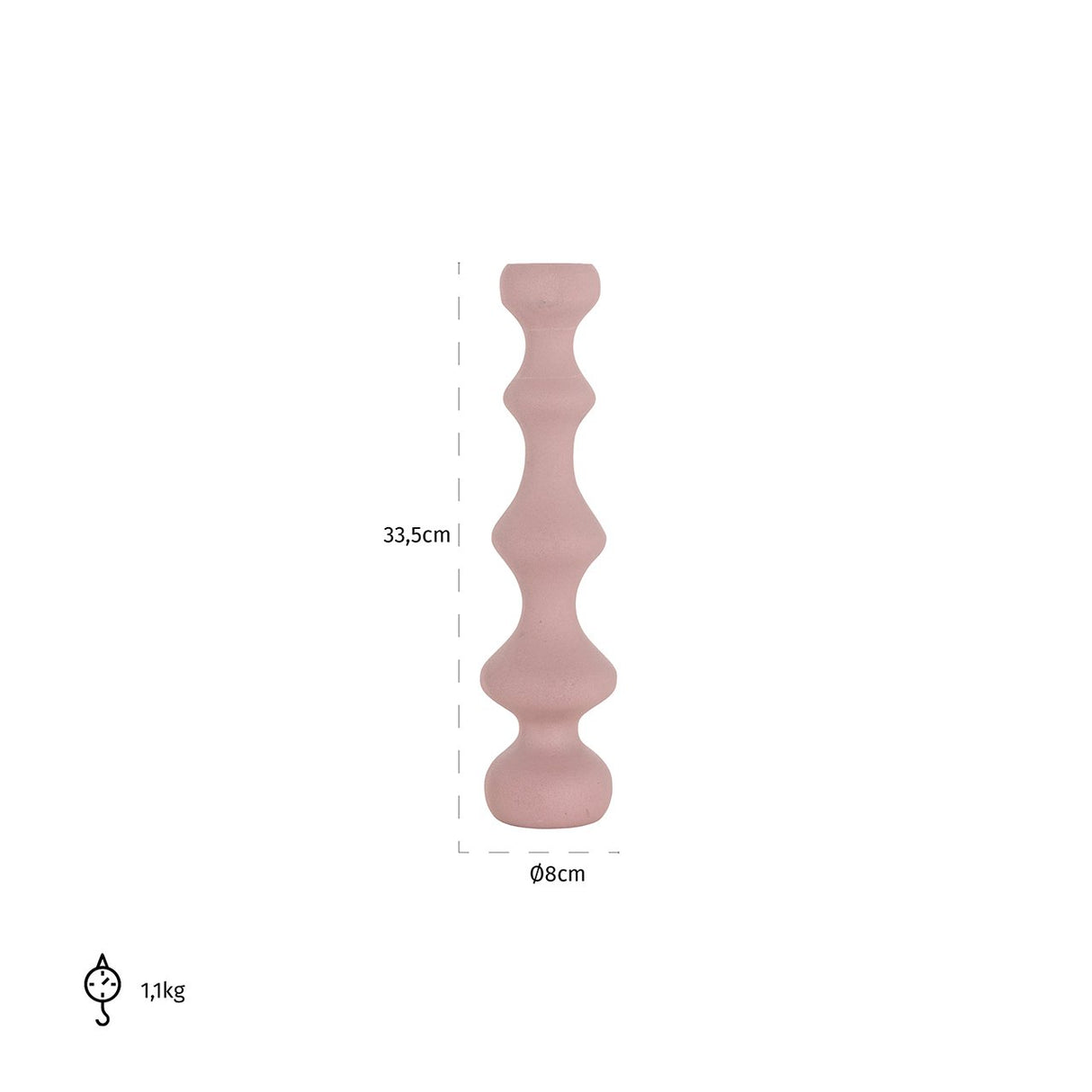 Kandelaar Bijou groot (Pink) van Richmond Interiors – Luxe comfort op maat van PureWonen. Vraag naar de beste prijs.