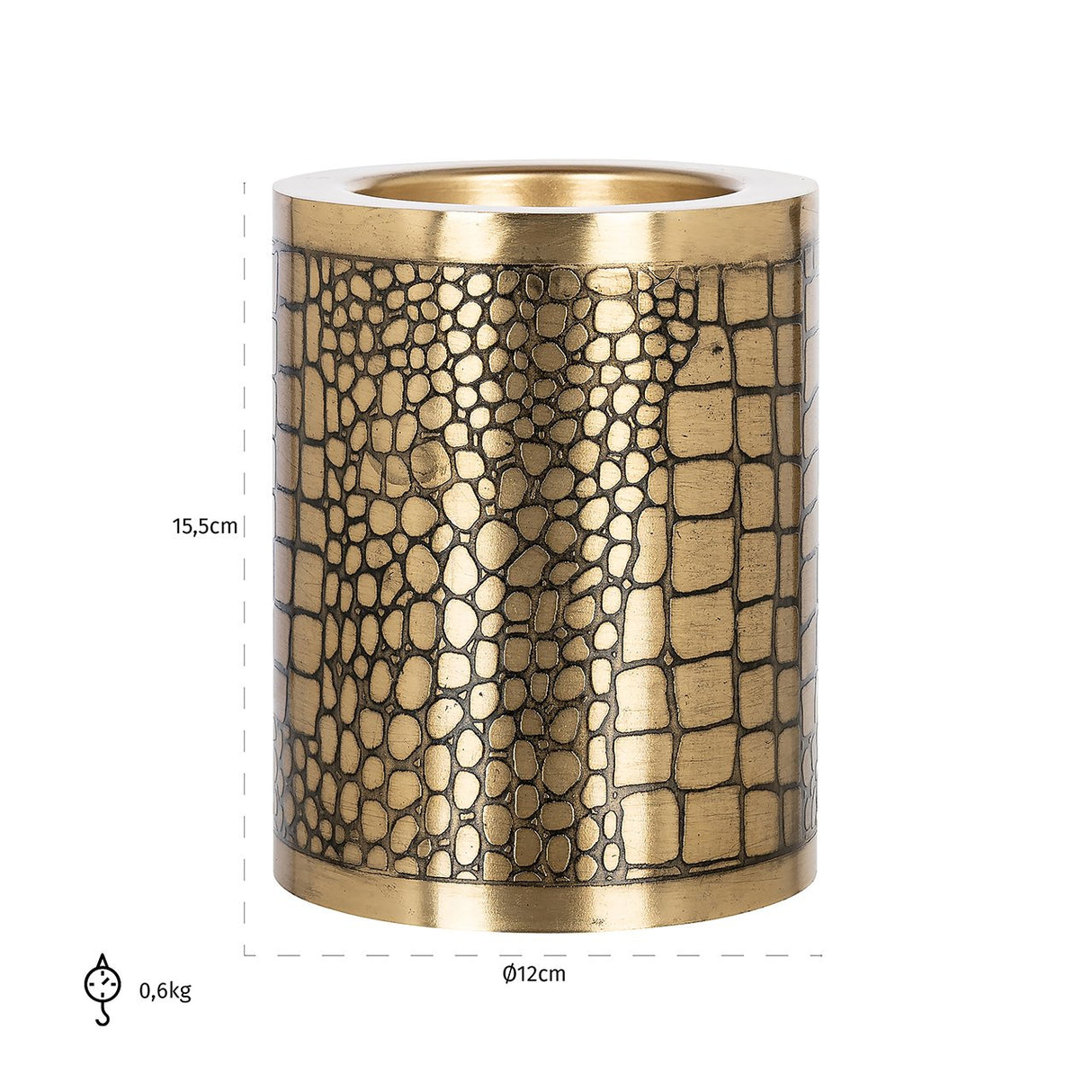 Kandelaar Elyn klein (Gold) van Richmond Interiors – Luxe comfort op maat van PureWonen. Vraag naar de beste prijs.