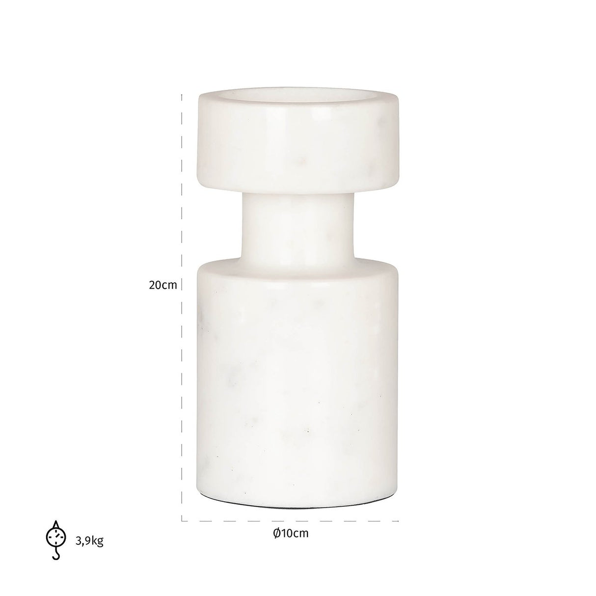 Kandelaar Melle klein (White) van Richmond Interiors – Luxe comfort op maat van PureWonen. Vraag naar de beste prijs.