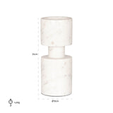 Kandelaar Melle groot (White) van Richmond Interiors – Luxe comfort op maat van PureWonen. Vraag naar de beste prijs.