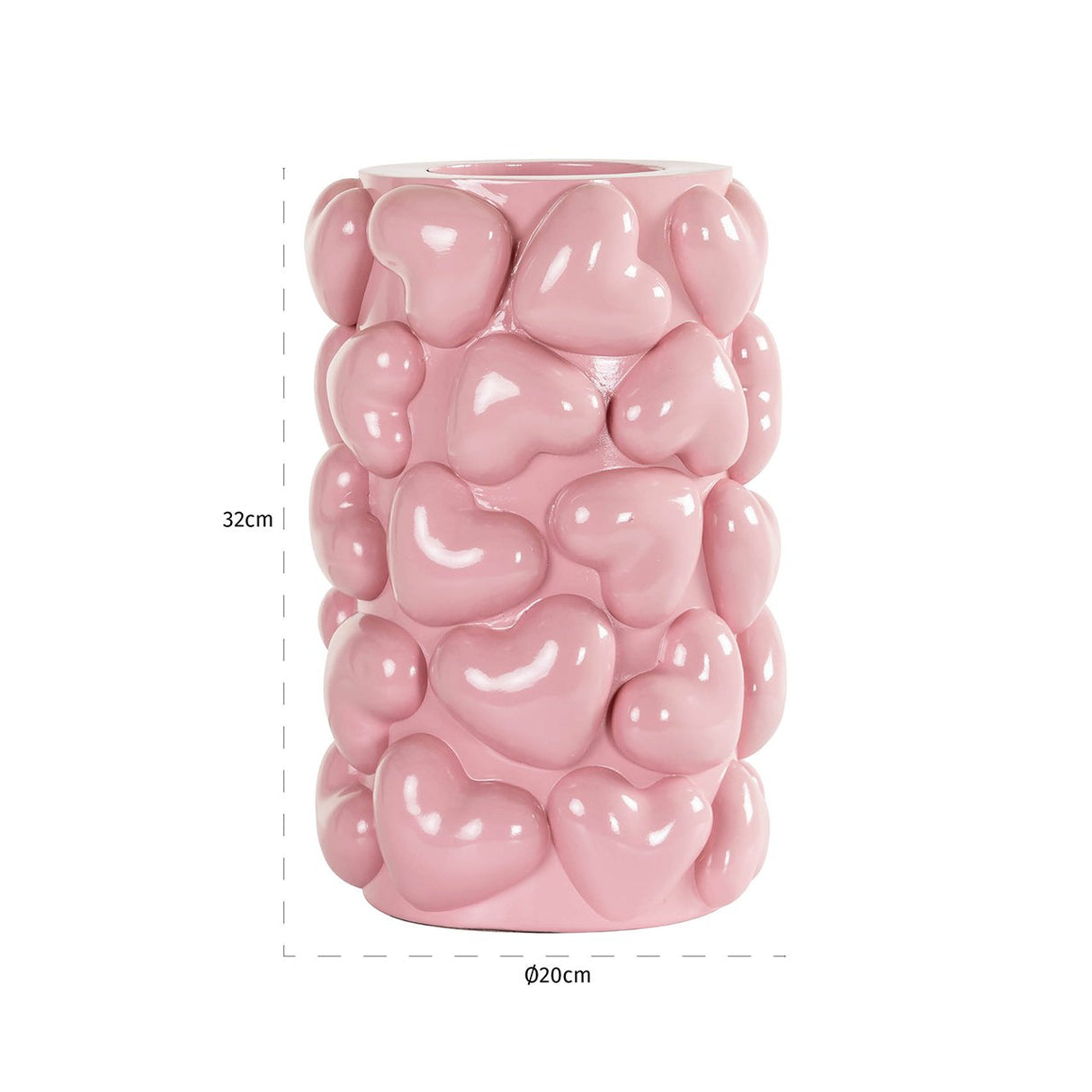 Kandelaar Emel hearts groot (Pink) van Richmond Interiors – Luxe comfort op maat van PureWonen. Vraag naar de beste prijs.