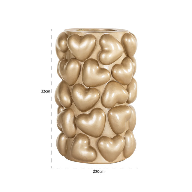 Kandelaar Anne harten groot (Gold) van Richmond Interiors – Luxe comfort op maat van PureWonen. Vraag naar de beste prijs.