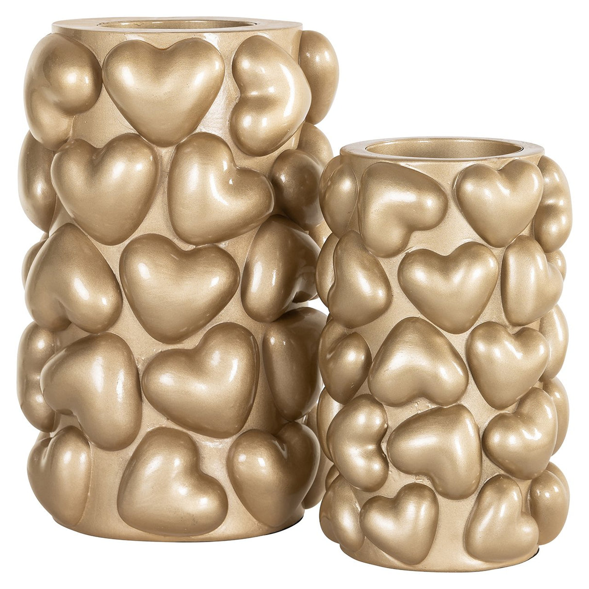 Kandelaar Anne harten groot (Gold) van Richmond Interiors – Luxe comfort op maat van PureWonen. Vraag naar de beste prijs.