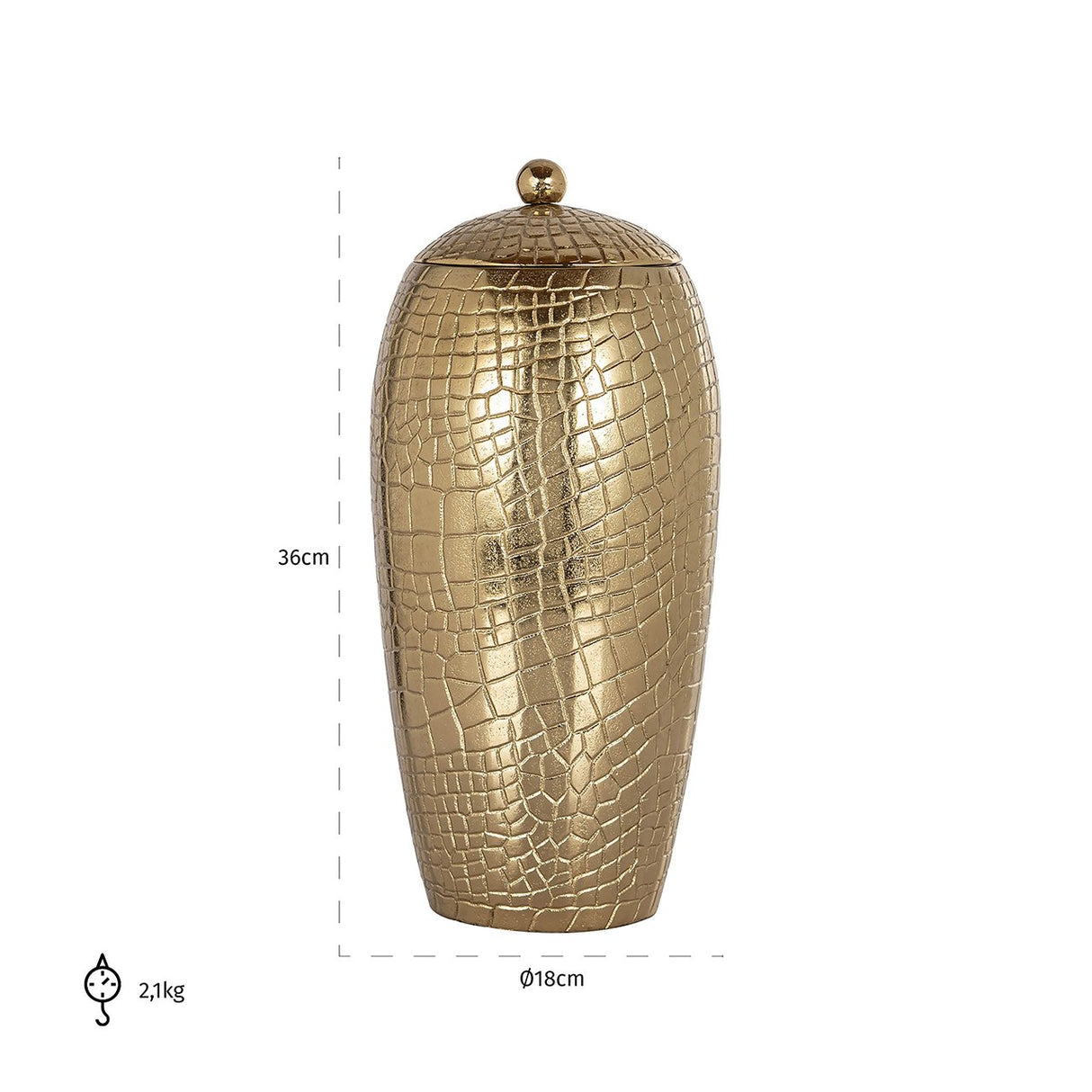 Jar Marieke small (Gold) van Richmond Interiors – Luxe comfort op maat van PureWonen. Vraag naar de beste prijs.