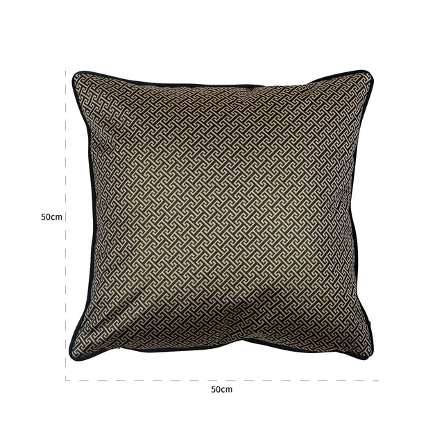 Kussen Joey 50x50 (Donna-21056-Geo Classic Big 9999 Black) van Richmond Interiors – Luxe comfort op maat van PureWonen. Vraag naar de beste prijs.