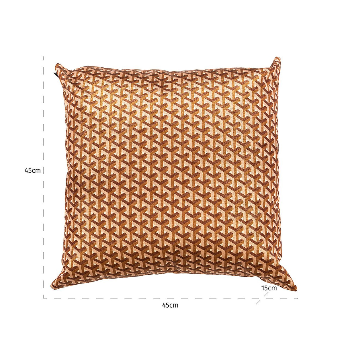 Kussen Phyllisia 50x50 (Geo Shape 3575 Brique Donna BT24004) van Richmond Interiors – Luxe comfort op maat van PureWonen. Vraag naar de beste prijs.