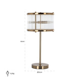 Tafellamp Loiza (Brushed Gold) van Richmond Interiors – Luxe comfort op maat van PureWonen. Vraag naar de beste prijs.