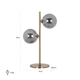 Tafellamp Lise (Brushed Gold) van Richmond Interiors – Luxe comfort op maat van PureWonen. Vraag naar de beste prijs.