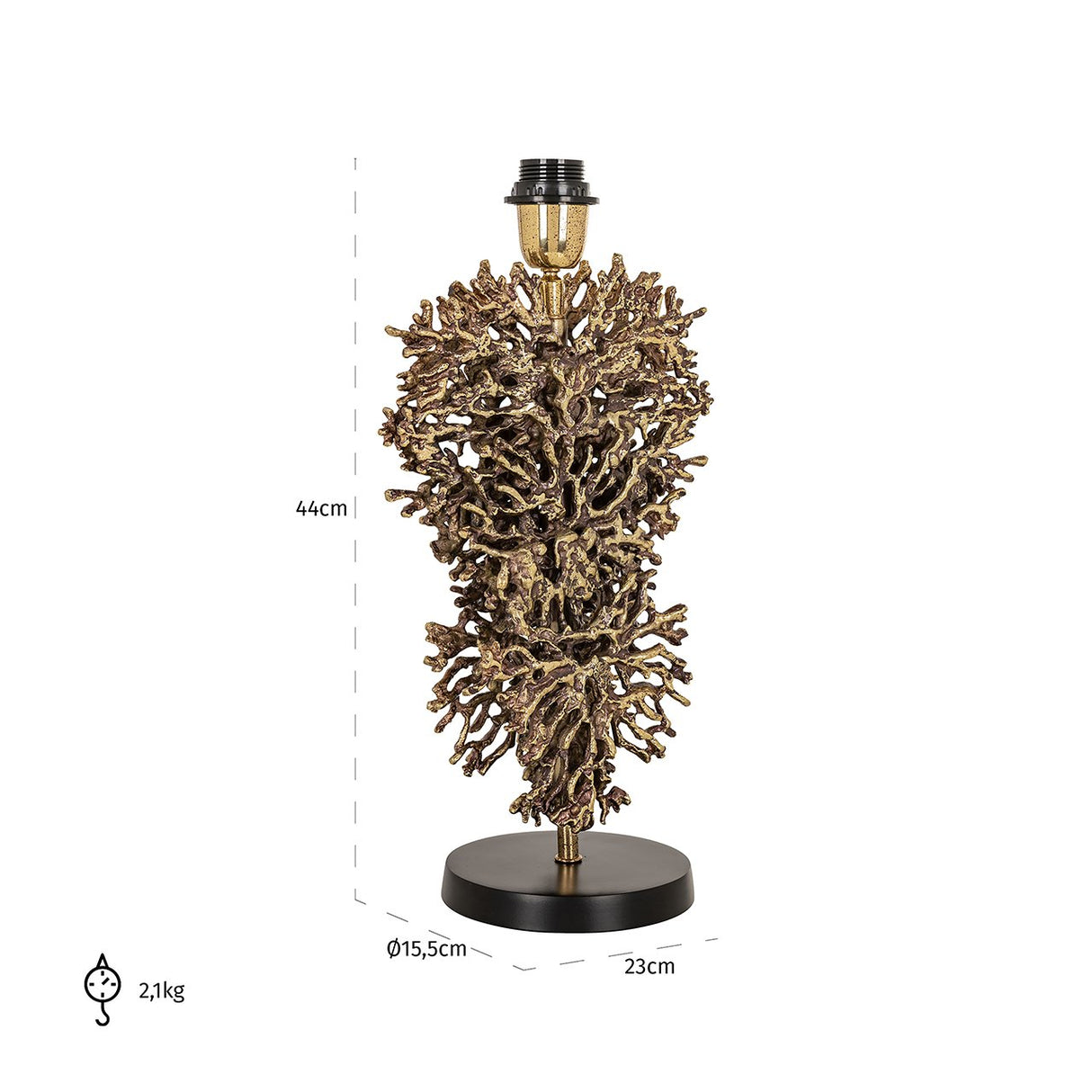 Tafellamp Jessey (Brushed Gold) van Richmond Interiors – Luxe comfort op maat van PureWonen. Vraag naar de beste prijs.