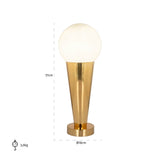 Tafellamp Cone (Gold) van Richmond Interiors – Luxe comfort op maat van PureWonen. Vraag naar de beste prijs.
