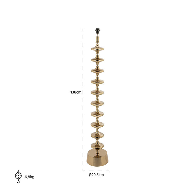Vloerlamp Jane goud (Gold) van Richmond Interiors – Luxe comfort op maat van PureWonen. Vraag naar de beste prijs.