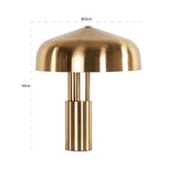 Tafellamp Linzy brass (Brushed Gold) van Richmond Interiors – Luxe comfort op maat van PureWonen. Vraag naar de beste prijs.