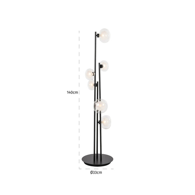 Vloerlamp Luva zwart (Black) van Richmond Interiors – Luxe comfort op maat van PureWonen. Vraag naar de beste prijs.