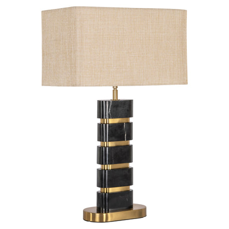 Tafellamp Levina incl. lampenkap (Black/gold) – Richmond Interiors
