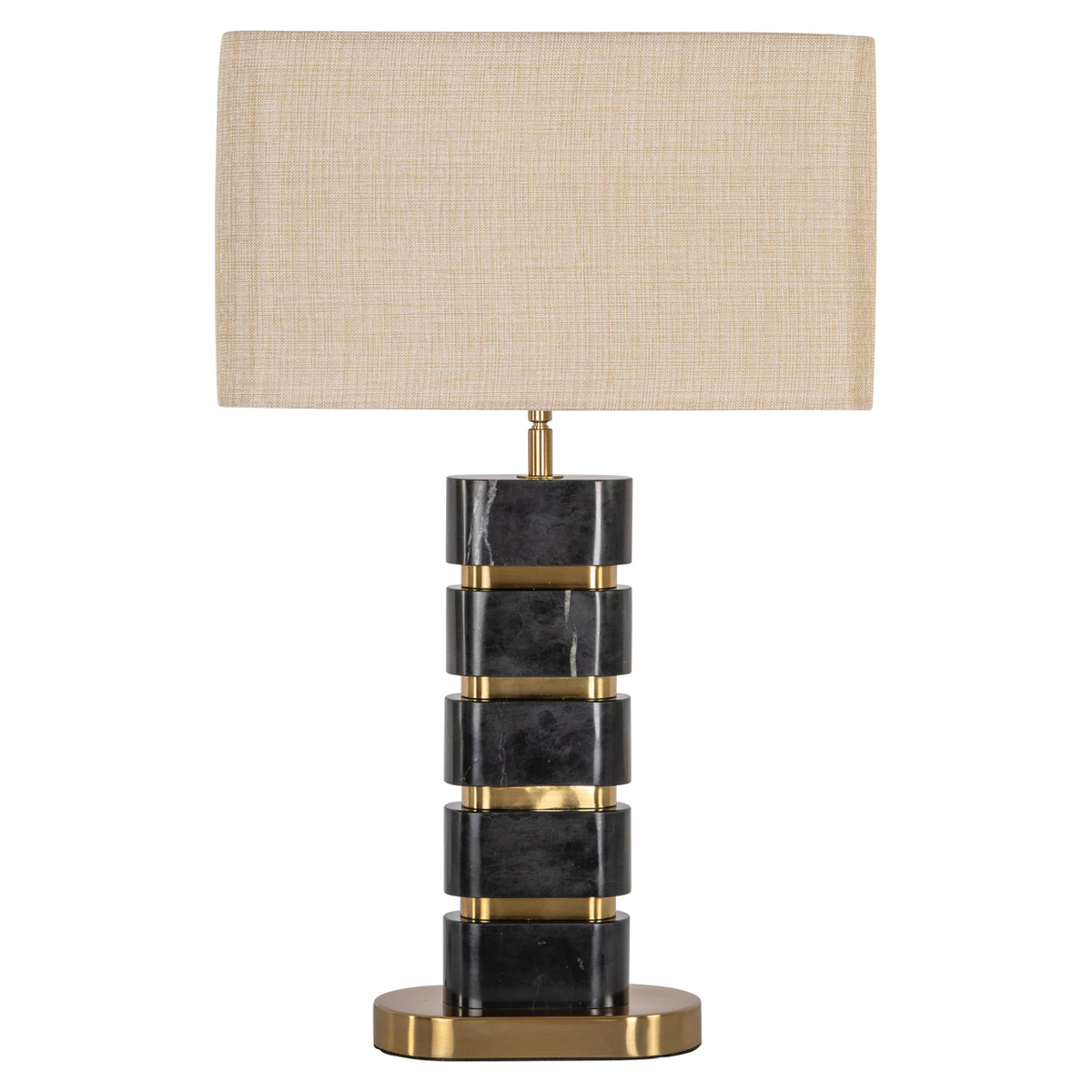 Tafellamp Levina incl. lampenkap (Black/gold) – Richmond Interiors (afbeelding 3)