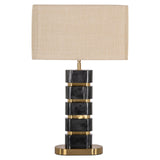 Tafellamp Levina incl. lampenkap (Black/gold) – Richmond Interiors (afbeelding 3)