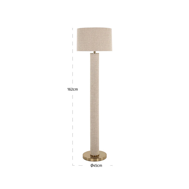 Vloerlamp Joline beige