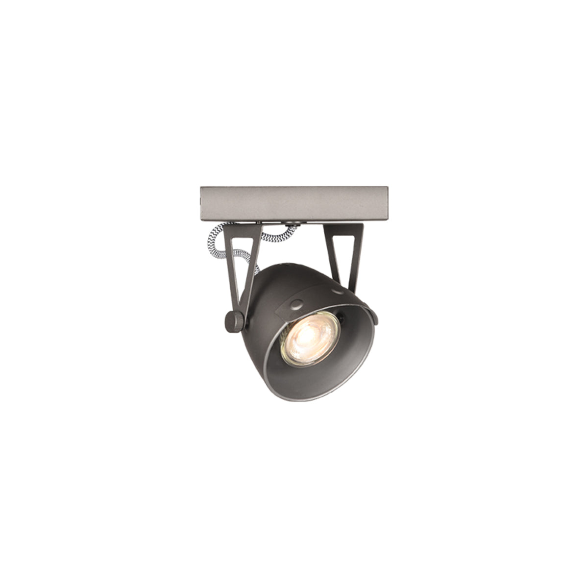 LABEL51 Spot Cap led - Burned Steel - Metaal - 1-Lichts van LABEL51 – Luxe comfort op maat van PureWonen. Vraag naar de beste prijs.