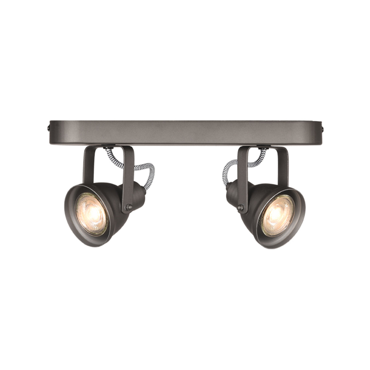 LABEL51 Spot Max led - Burned Steel - Metaal - 2 Lichts van LABEL51 – Luxe comfort op maat van PureWonen. Vraag naar de beste prijs.