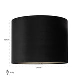 Lampenkap Maddy black velvet, medium (Black) van Richmond Interiors – Luxe comfort op maat van PureWonen. Vraag naar de beste prijs.