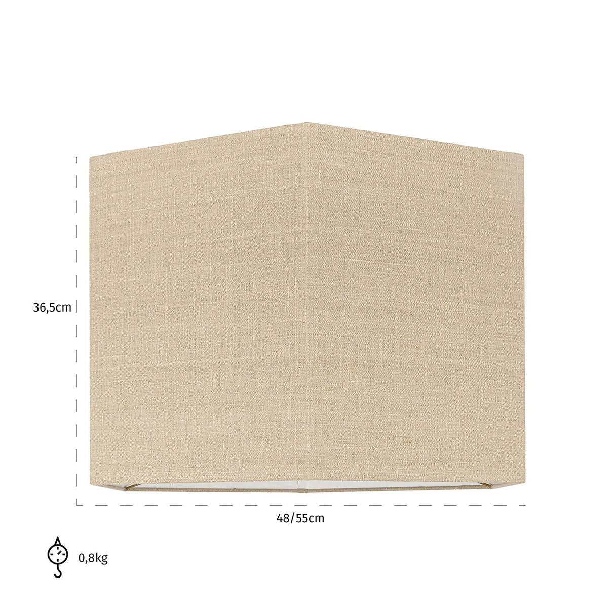 Lampenkap Sally sand linnen, extra groot zeshoekig (Sand) van Richmond Interiors – Luxe comfort op maat van PureWonen. Vraag naar de beste prijs.