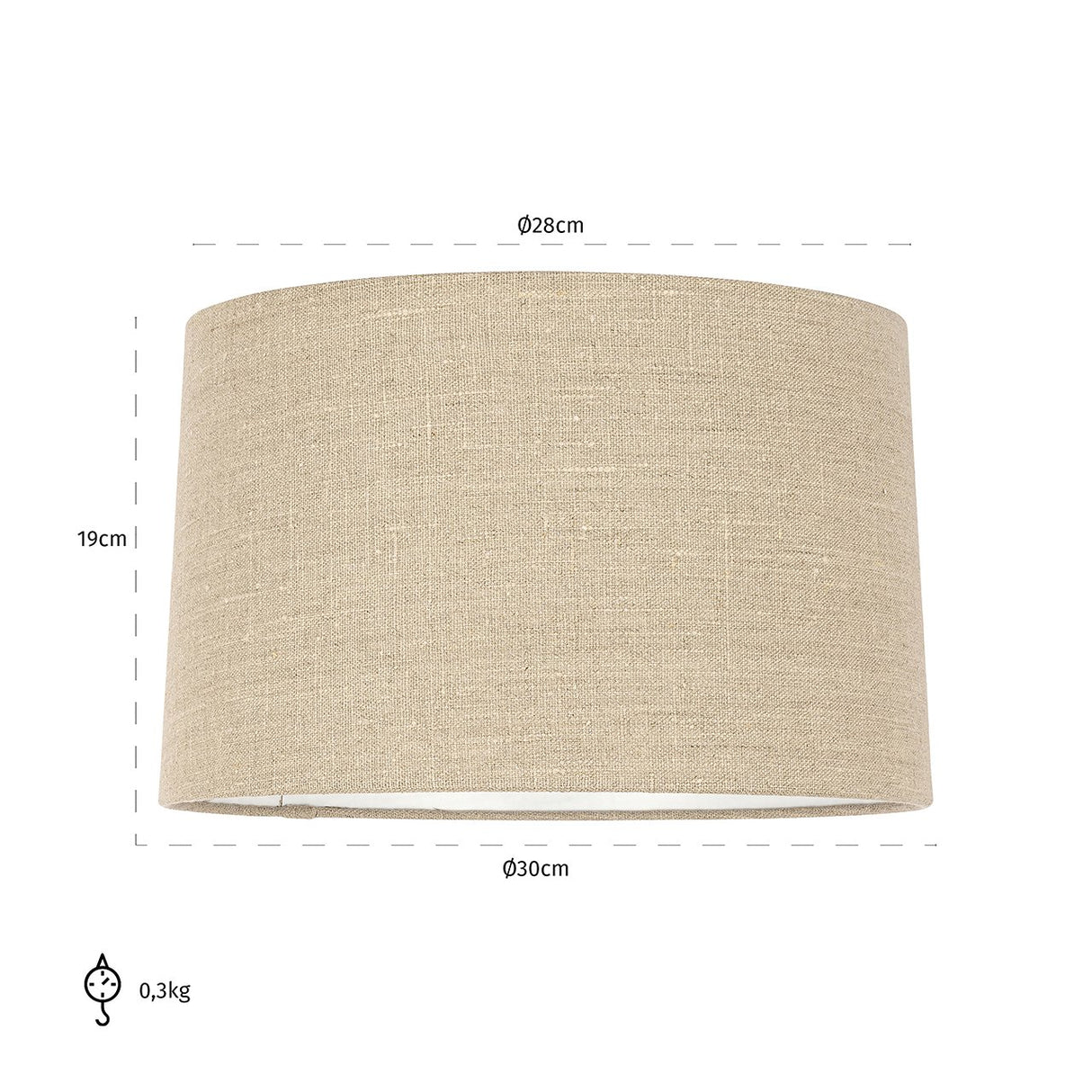 Lampenkap Sally sand linnen (Sand) van Richmond Interiors - laagste prijs offerte van PureWonen