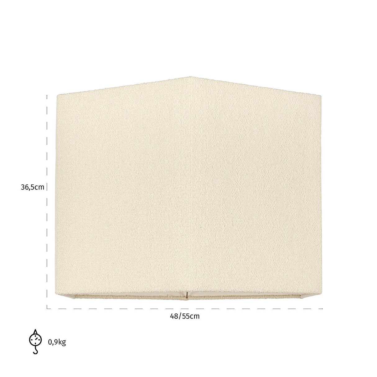 Lampenkap Soho white bouclé, extra groot zeshoekig (White) van Richmond Interiors – Luxe comfort op maat van PureWonen. Vraag naar de beste prijs.