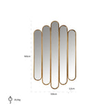 Spiegel Chelsey (Gold) van Richmond Interiors – Luxe comfort op maat van PureWonen. Vraag naar de beste prijs.