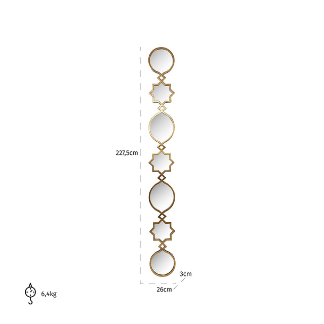 Spiegel Babice goud (Gold) van Richmond Interiors – Luxe comfort op maat van PureWonen. Vraag naar de beste prijs.