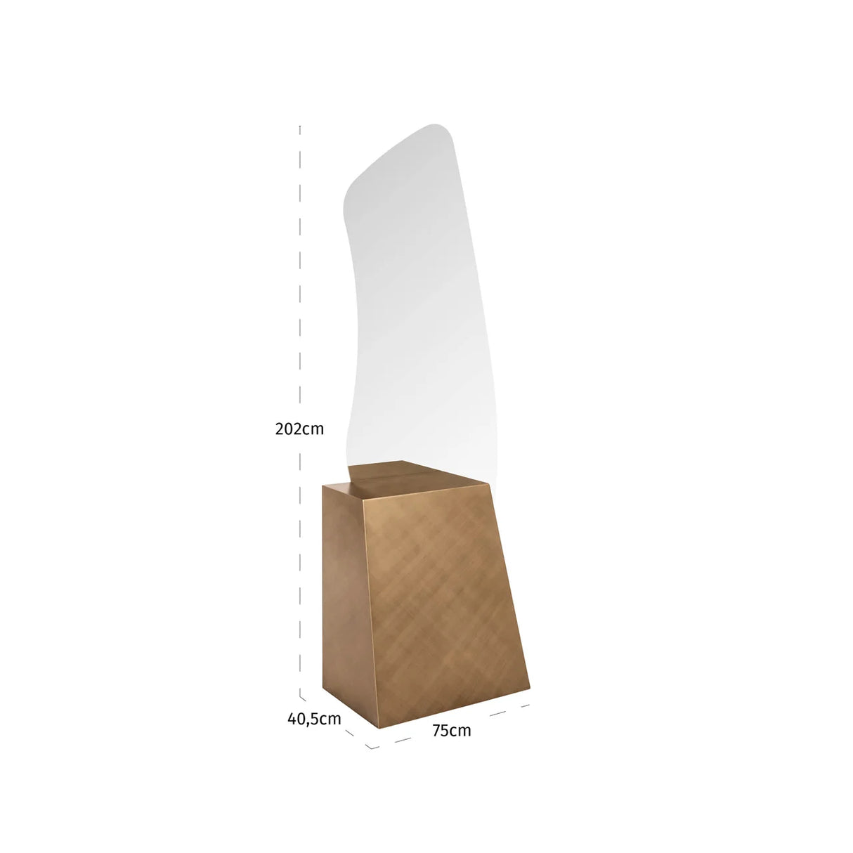 Spiegel Mayla brushed gold