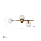 Wandlamp Davine (Brushed Gold) van Richmond Interiors – Luxe comfort op maat van PureWonen. Vraag naar de beste prijs.