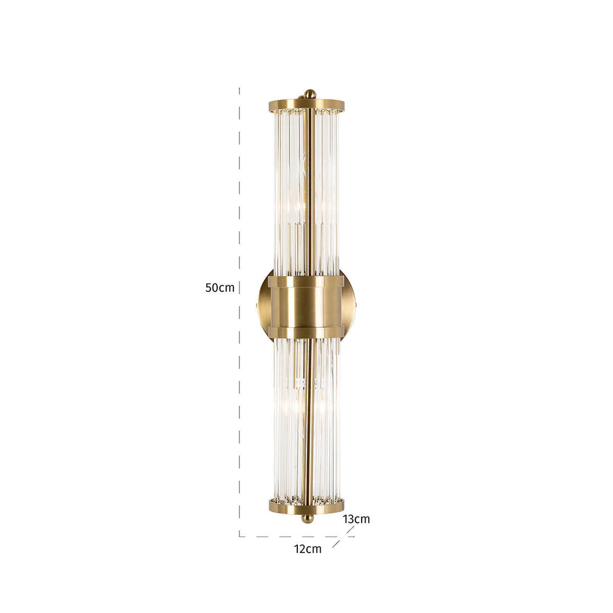 Wandlamp Lyan (Brushed Gold) van Richmond Interiors – Luxe comfort op maat van PureWonen. Vraag naar de beste prijs.