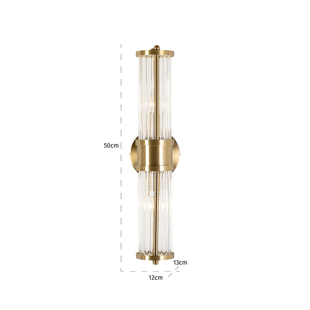 Wandlamp Lyan (Brushed Gold) van Richmond Interiors – Luxe comfort op maat van PureWonen. Vraag naar de beste prijs.