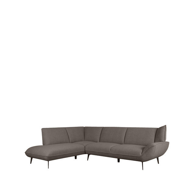 LABEL51 Hoekbank Pesaro - Bruin - Boucle - Links van LABEL51 - laagste prijs offerte van PureWonen