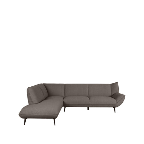 LABEL51 Hoekbank Pesaro - Bruin - Boucle - Links van LABEL51 - laagste prijs offerte van PureWonen