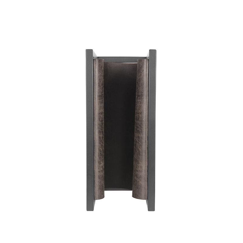 LABEL51 Magazinehouder - Antraciet - Leder van LABEL51 - laagste prijs offerte van PureWonen