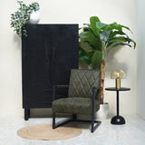 D-MAXX Fauteuil Denmark - Army green - Microfiber