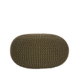 LABEL51 Poef Knitted - Army green - Katoen - L van LABEL51 - laagste prijs offerte van PureWonen