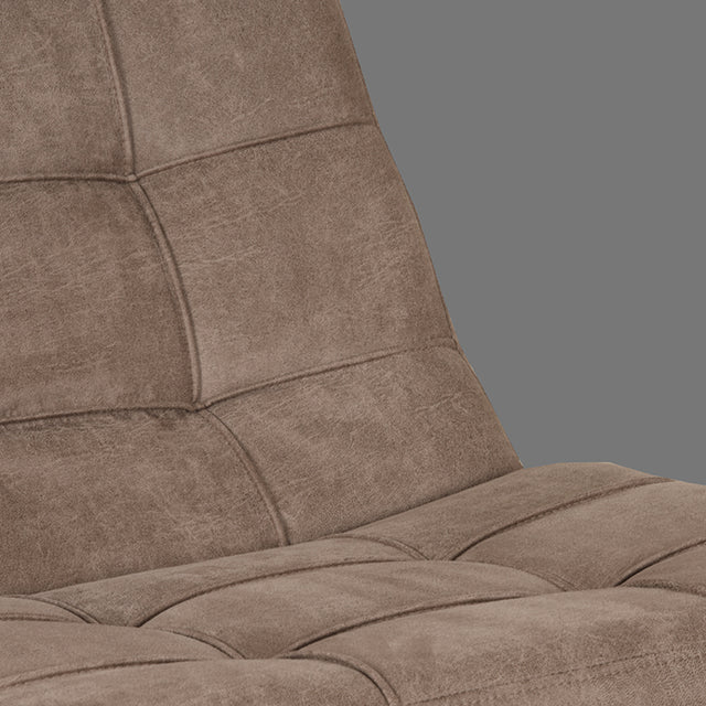 LABEL51 Fauteuil Alvar - Taupe - Micro Suede - Excl. Hocker van LABEL51 - laagste prijs offerte van PureWonen