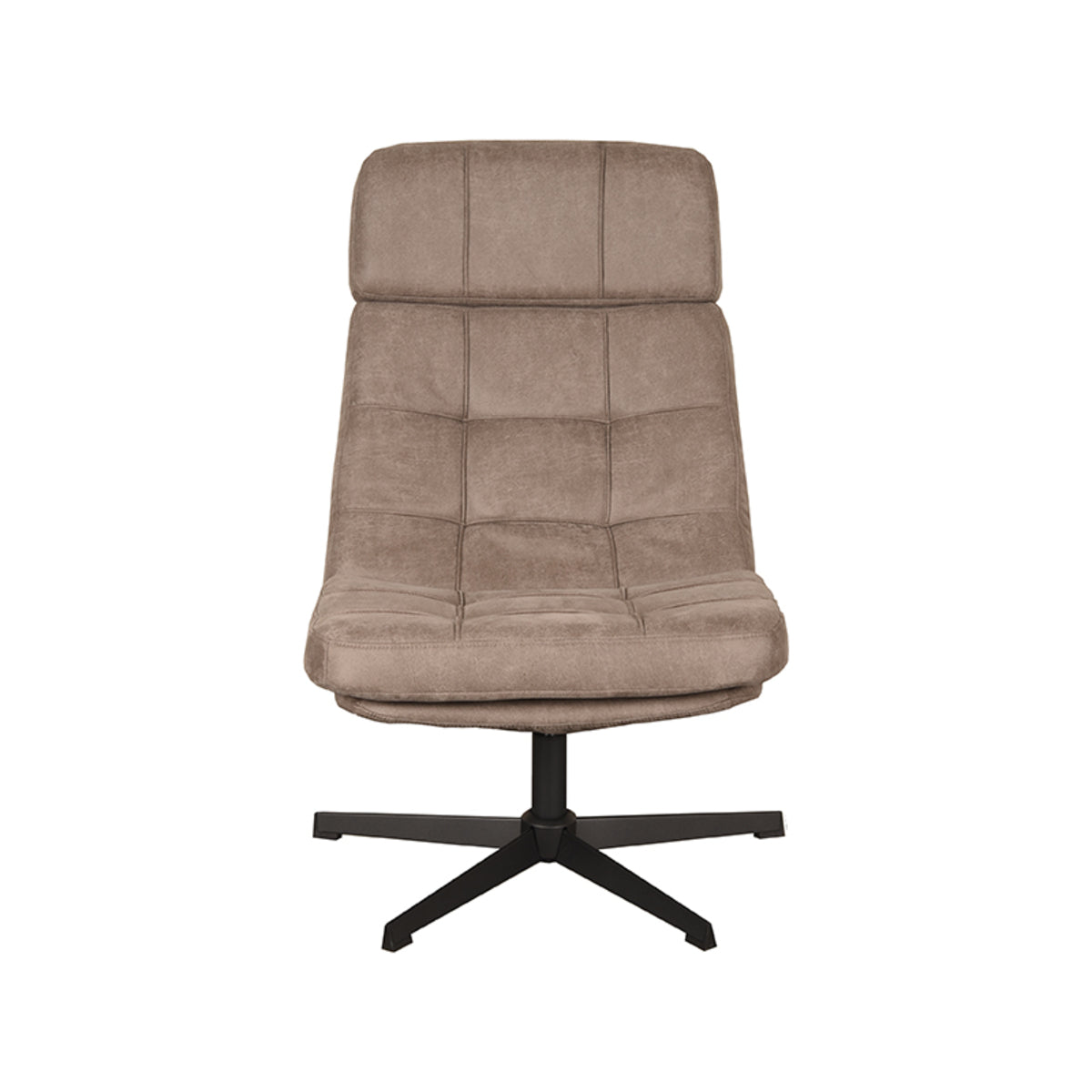 LABEL51 Fauteuil Alvar - Taupe - Micro Suede - Excl. Hocker van LABEL51 - laagste prijs offerte van PureWonen
