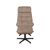 LABEL51 Fauteuil Alvar - Taupe - Boucle - Incl. Hocker van LABEL51 – Luxe comfort op maat van PureWonen. Vraag naar de beste prijs.
