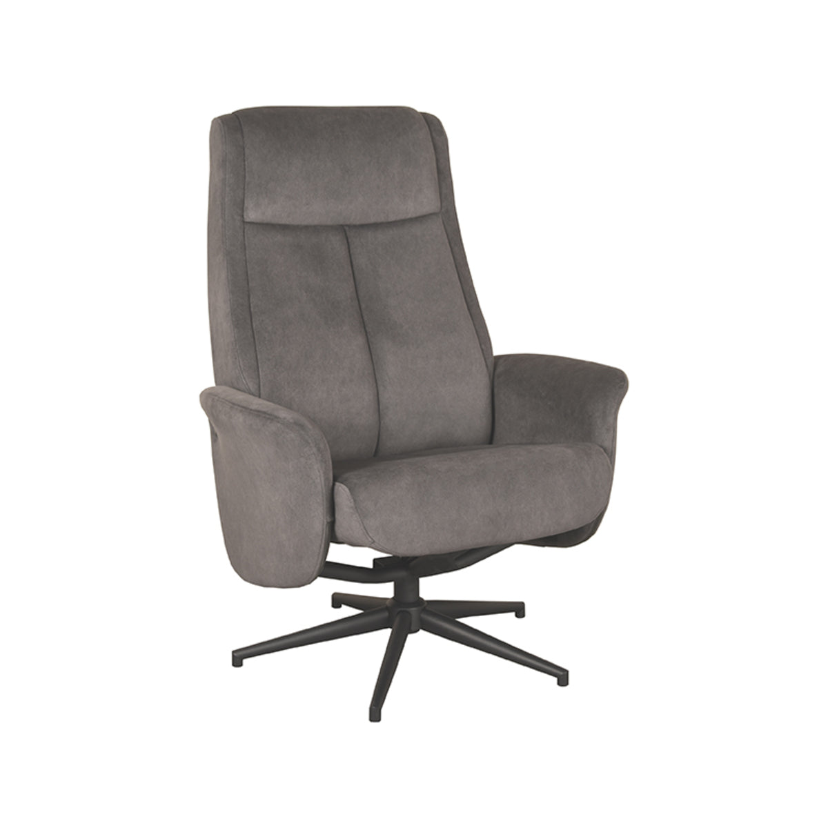 LABEL51 Fauteuil Bergen - Antraciet - Cosmo - Excl. Hocker van LABEL51 – Luxe comfort op maat van PureWonen. Vraag naar de beste prijs.