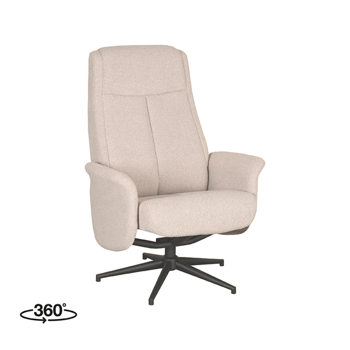 LABEL51 Fauteuil Bergen - Naturel - Boucle - Excl. Hocker van LABEL51 – Luxe comfort op maat van PureWonen. Vraag naar de beste prijs.