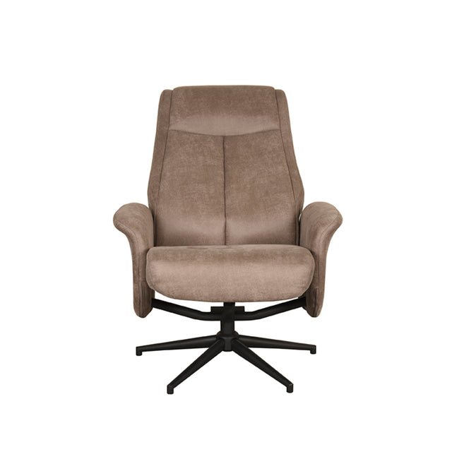 LABEL51 Fauteuil Bergen - Taupe - Micro Suede - Excl. Hocker van LABEL51 – Luxe comfort op maat van PureWonen. Vraag naar de beste prijs.
